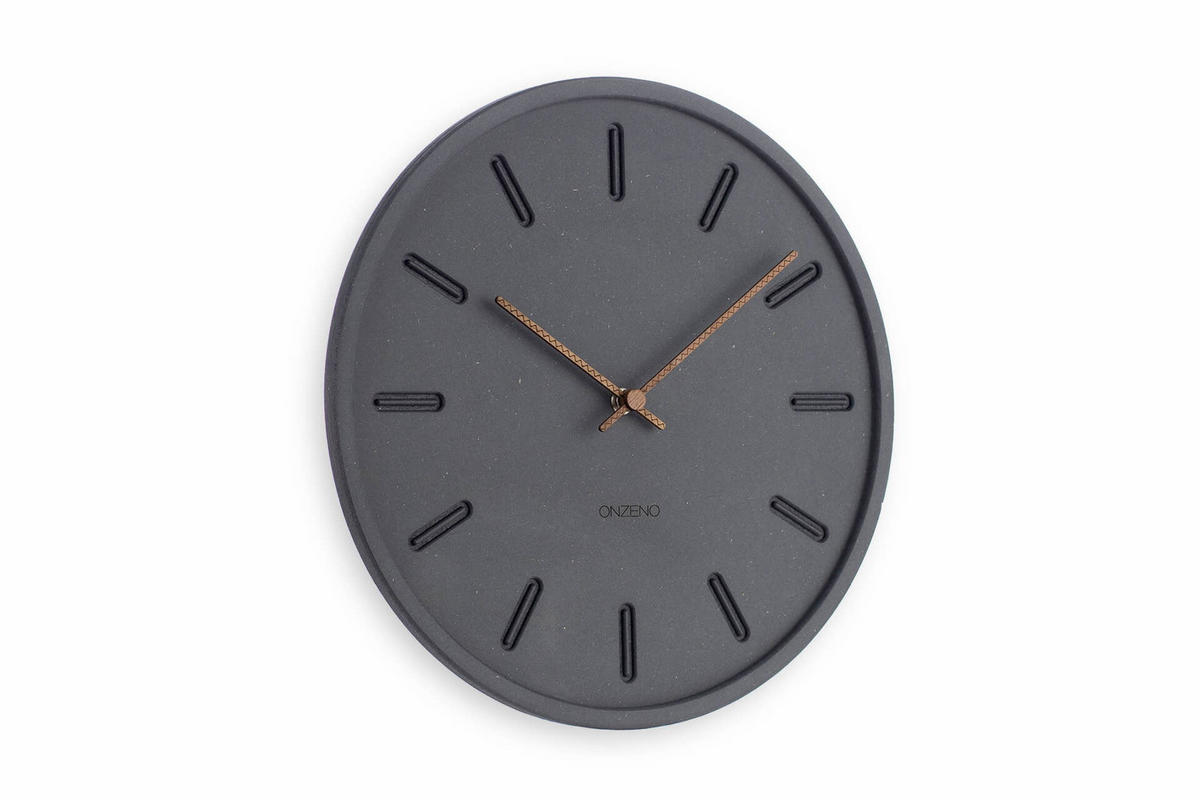 WANDUHR Design Schwarz 29/29 cm - Schwarz, Holzwerkstoff (0.44/29/1cm) - ONZENO