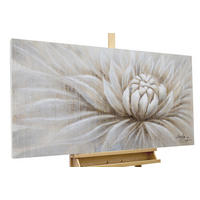 ACRYLBILD HANDGEMALT 120/60 cm - Beige, Holz/Textil (120/60cm) - KUNSTLOFT