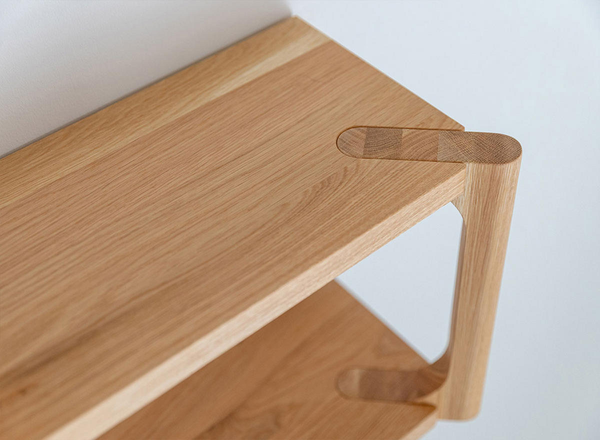 WANDGARDEROBE Campi Eiche Natur 63 / 21,5 / 36cm - Eichefarben, Holz (63/36/22cm) - Feldmann-Wohnen