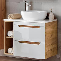 WASCHTISCH Luton-56 - Weiß, Holzwerkstoff (81/77/46cm) - Lomado