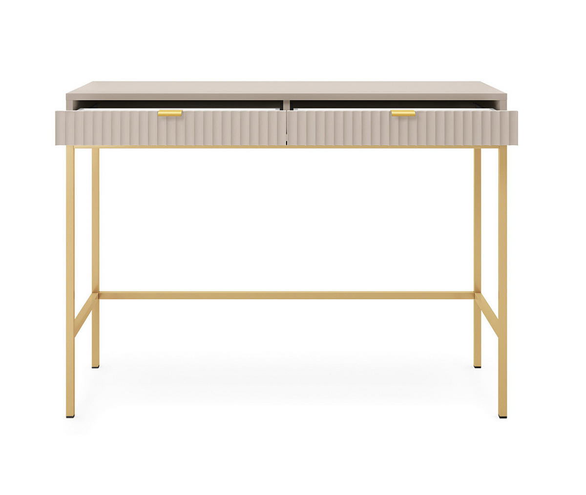SCHREIBTISCH Nova Kaschmir / Gold 104 / 50 / 78cm - Kaschmir/Goldfarben, Holz/Holzwerkstoff (50/104/78cm) - Feldmann-Wohnen
