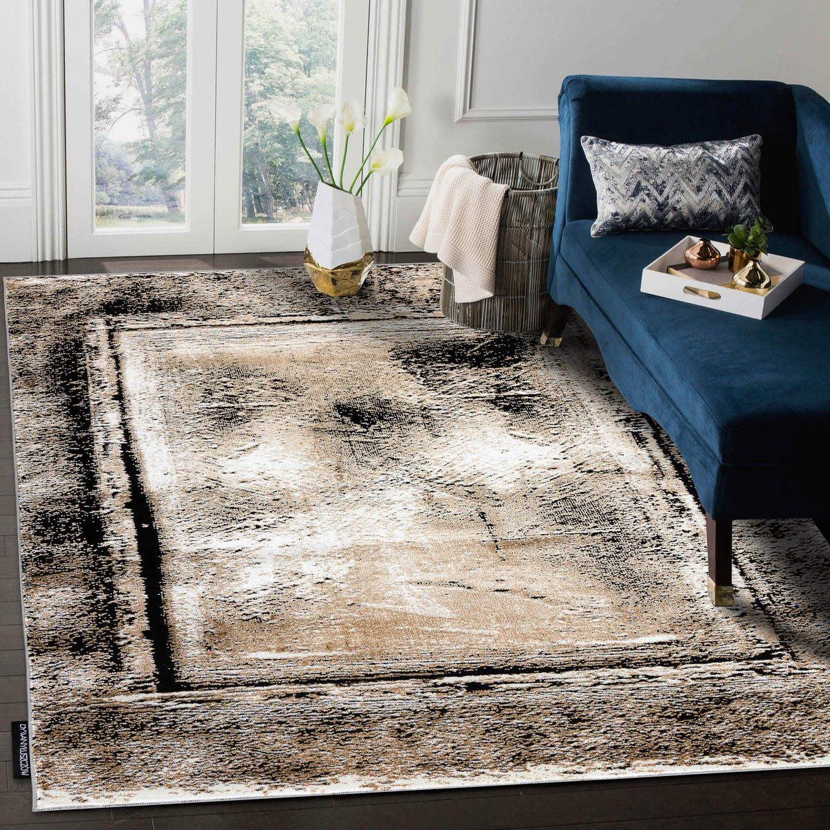 TEPPICH De Luxe 240/340 cm - Grau, Textil (240/340cm) - rugsX