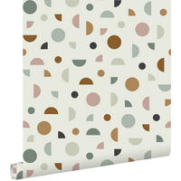 TAPETE grafisches Motiv 53 cm x 10.05 m - Beige, Papier (53/0.1cm) - ESTAhome