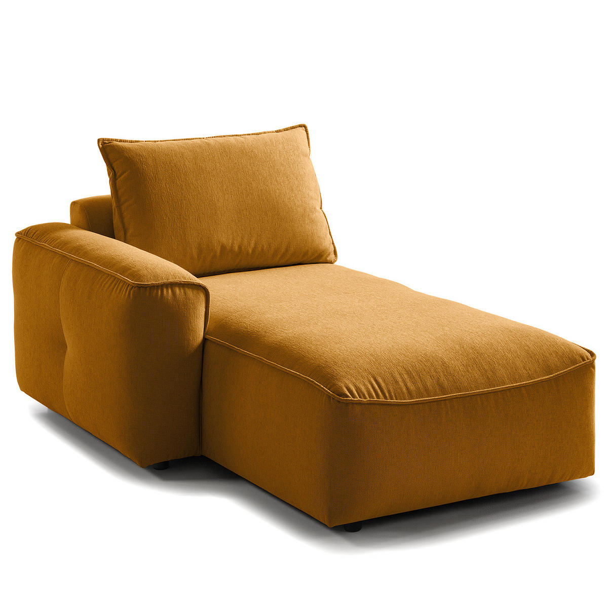 MODULLONGCHAIR - Orange, Holz/Textil (170/82/105cm) - home24