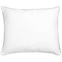 KOPFKISSEN Weiß 60/50 cm Pelister - Silberfarben/Weiß, Naturmaterialen (60/50cm) - Beliani