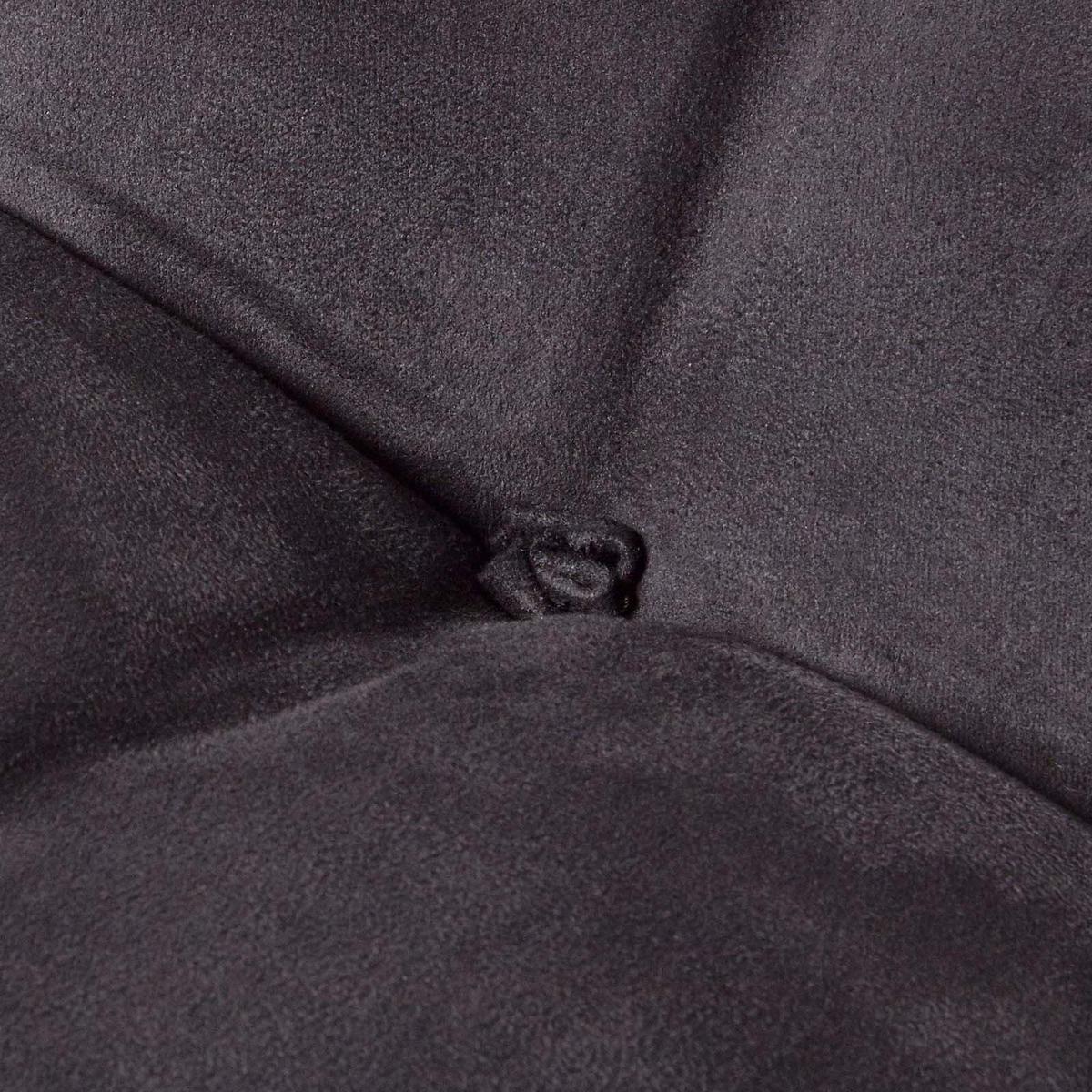 RÜCKENKISSEN schwarz 68/58 cm – Stützkissen für Sessel, Velours - Schwarz, Textil (68/15cm) - Homescapes