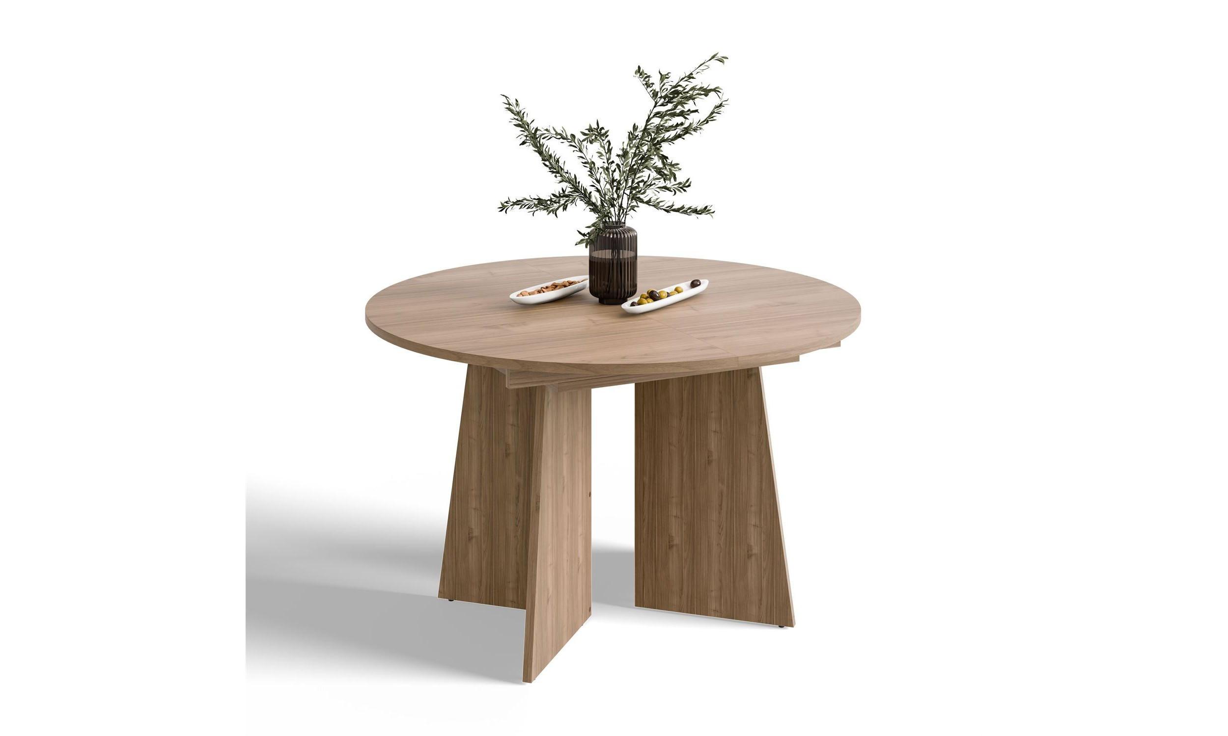 Lookway Esstisch Nussbaum 120x76x120 cm