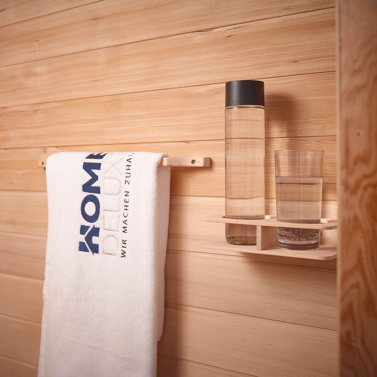INFRAROTKABINE REDSUN DELUXE PLUS M - Braun, Holz (120/190/105cm) - Home Deluxe