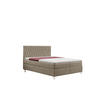 BOXBETT Mit Bettkasten Und Matratze KATE Stoff Riviera Beige 140x200 cm H3-Bonell - Beige, Holz/Textil (140/200cm) - Kaiser Möbel