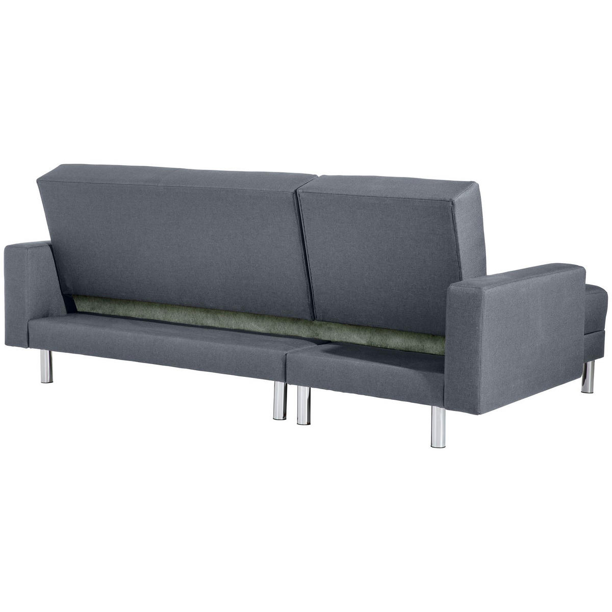 FUNKTIONSSOFA mit Hocker Katryna Flachgewebe denim - Flieder, Kunststoff (144/92/230cm) - 58aufmkessel