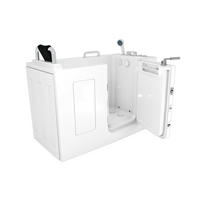 WHIRLPOOL-SENIORENWANNE S07WP-C-R Weiß - Weiß, Glas/Kunststoff (76/116/140cm) - AcquaVapore by Sandra Jentho