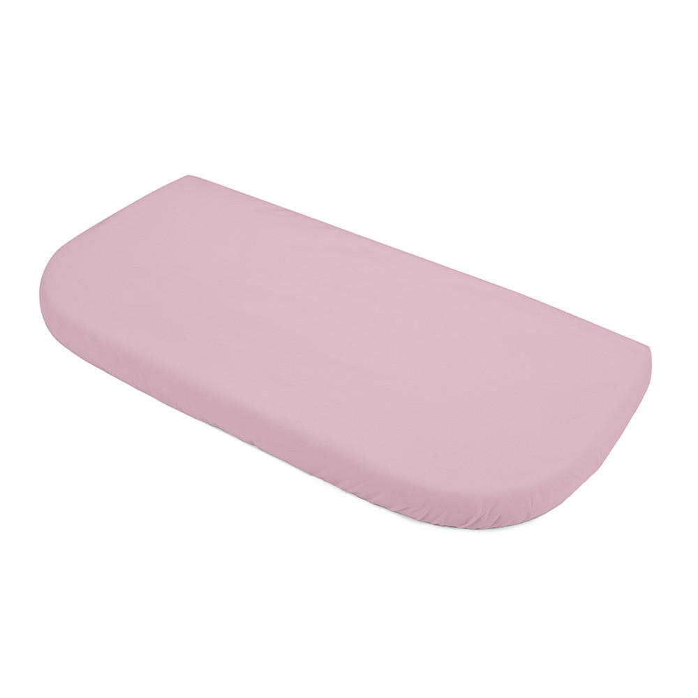 CEARȘAF cu elastic pentru bebe pătuț atașabil 7in1 - roz antic, material textil (37/73cm) - waldin