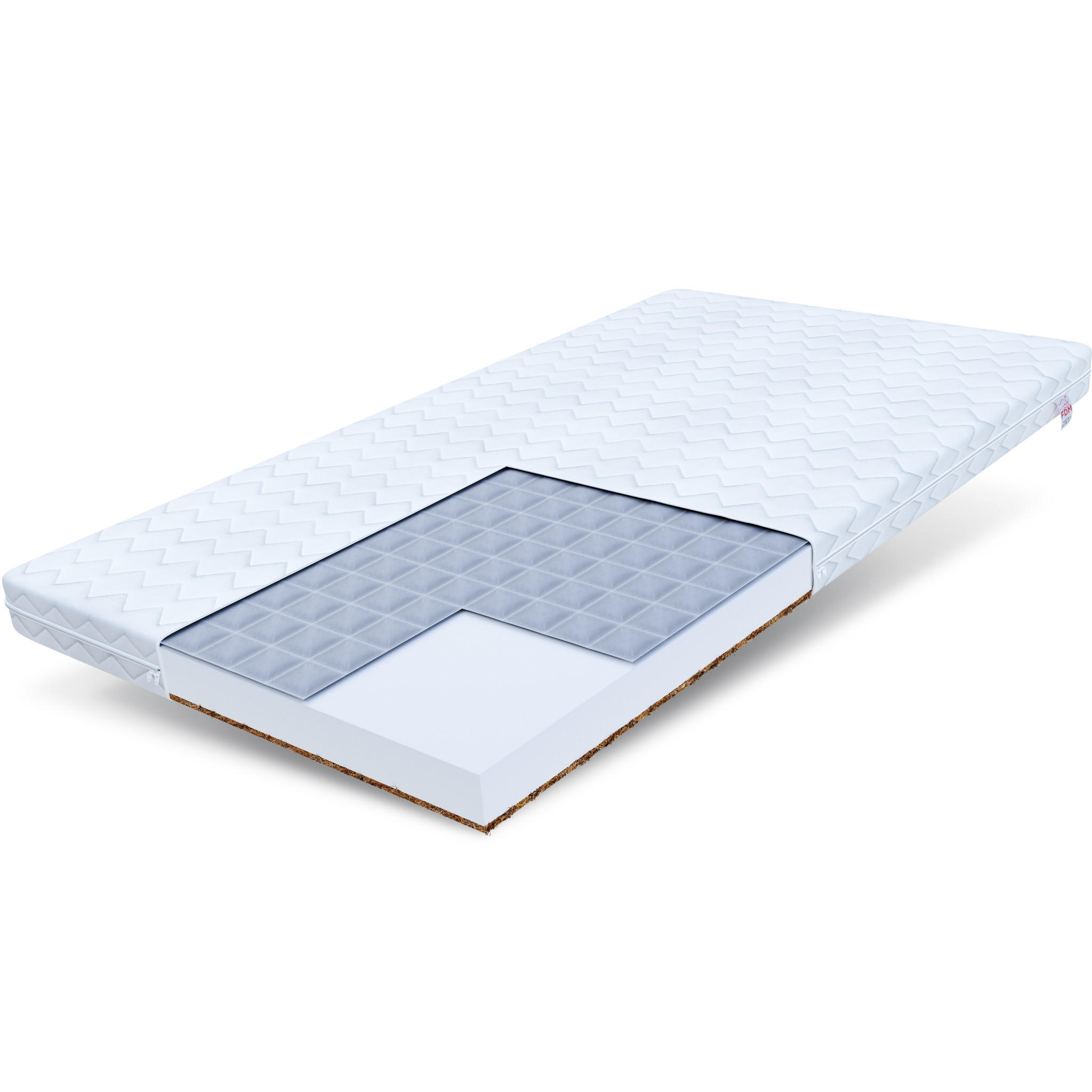 KALTSCHAUMMATRATZE Bianca - Weiß, Textil (60/120cm) - FDM