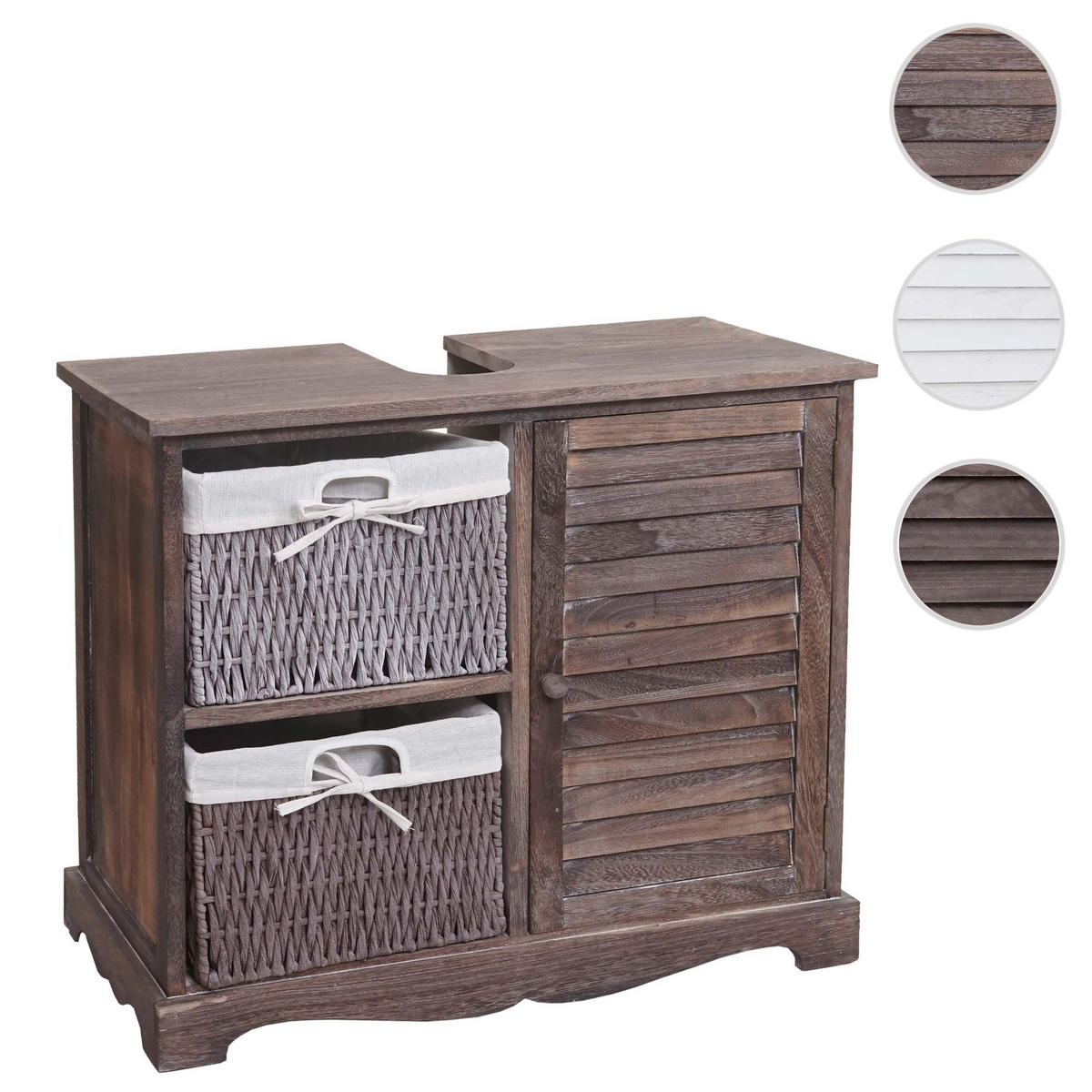 WASCHBECKENUNTERSCHRANK Braun - Braun, Holz (65/60/31cm) - MCW