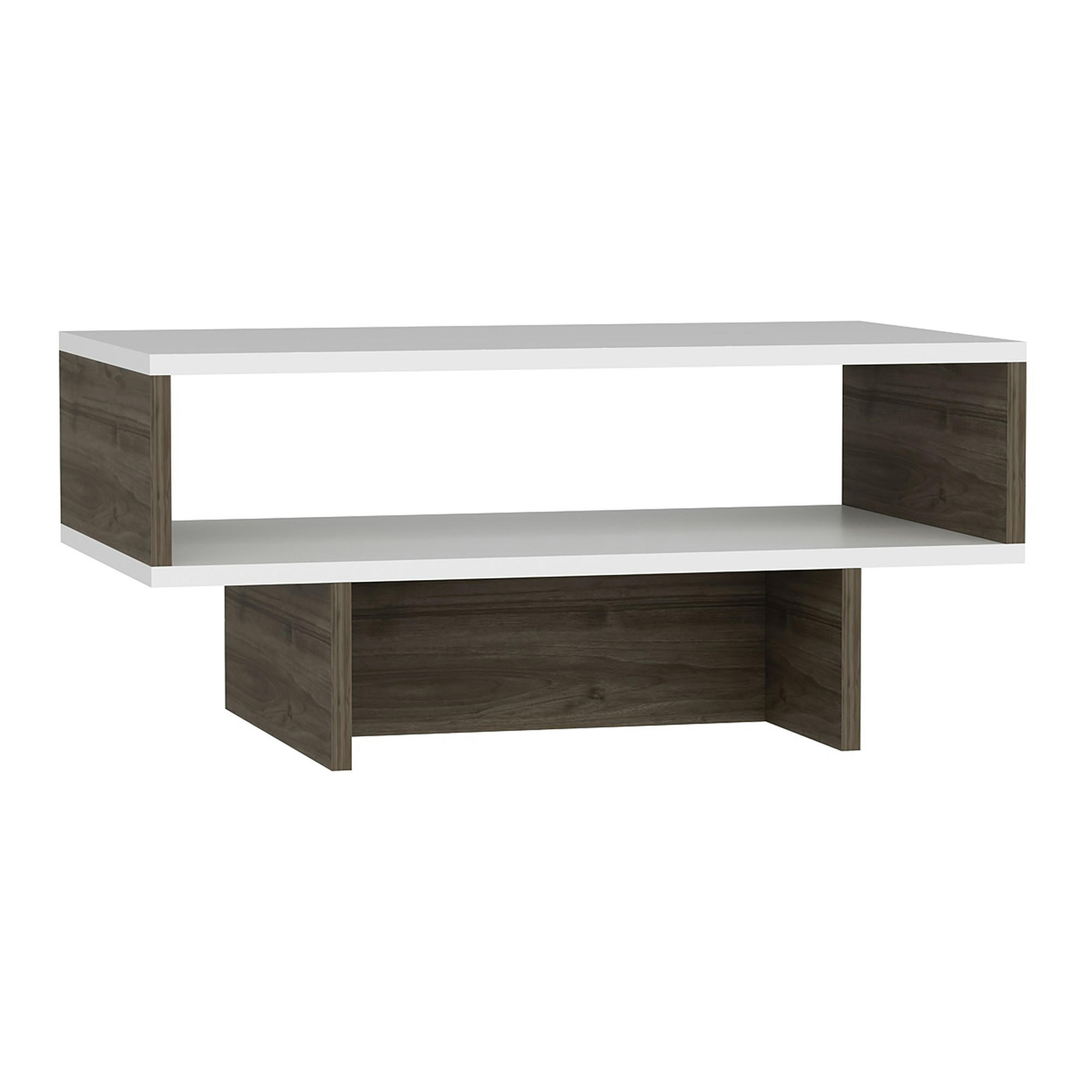COUCHTISCH Mjölby 80/45/37 - Walnussfarben, Holzwerkstoff (45/80/37cm) - [en.casa]