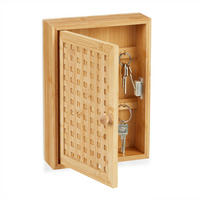 SCHLÜSSELKASTEN - Hellbraun, Holz/Metall (19/27/7.5cm) - Relaxdays