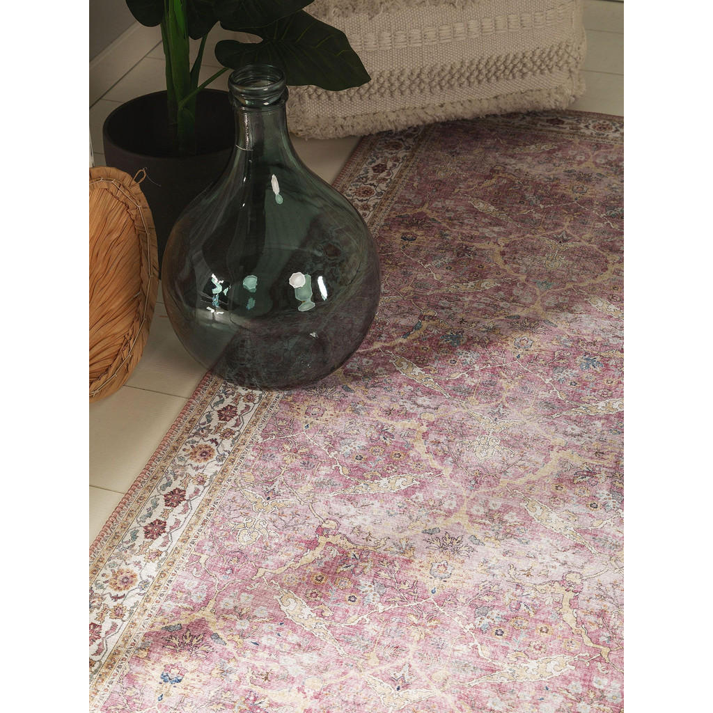 Thumbnail - benuta Pop Läufer, Rosa, Textil, Orientalisch, Rechteckig, 80x240 cm, Gots, wasserabweisend, Teppiche & Böden, Teppiche,...