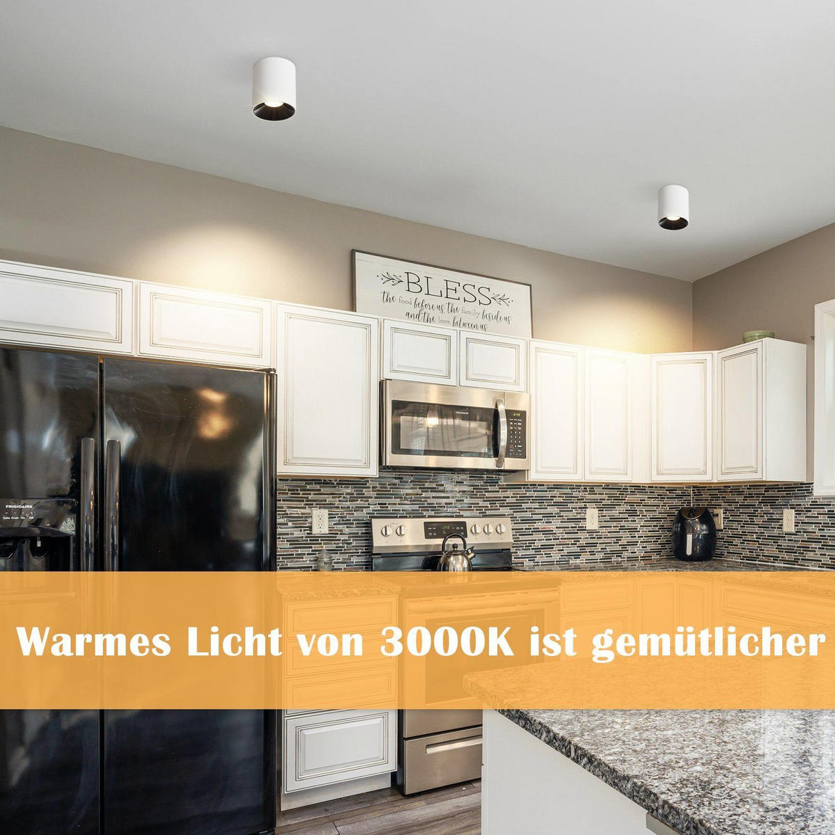 LED-SPOTLEUCHTE Kraft 6/6/7 cm - Weiß, Metall (5.5cm) - Nettlife