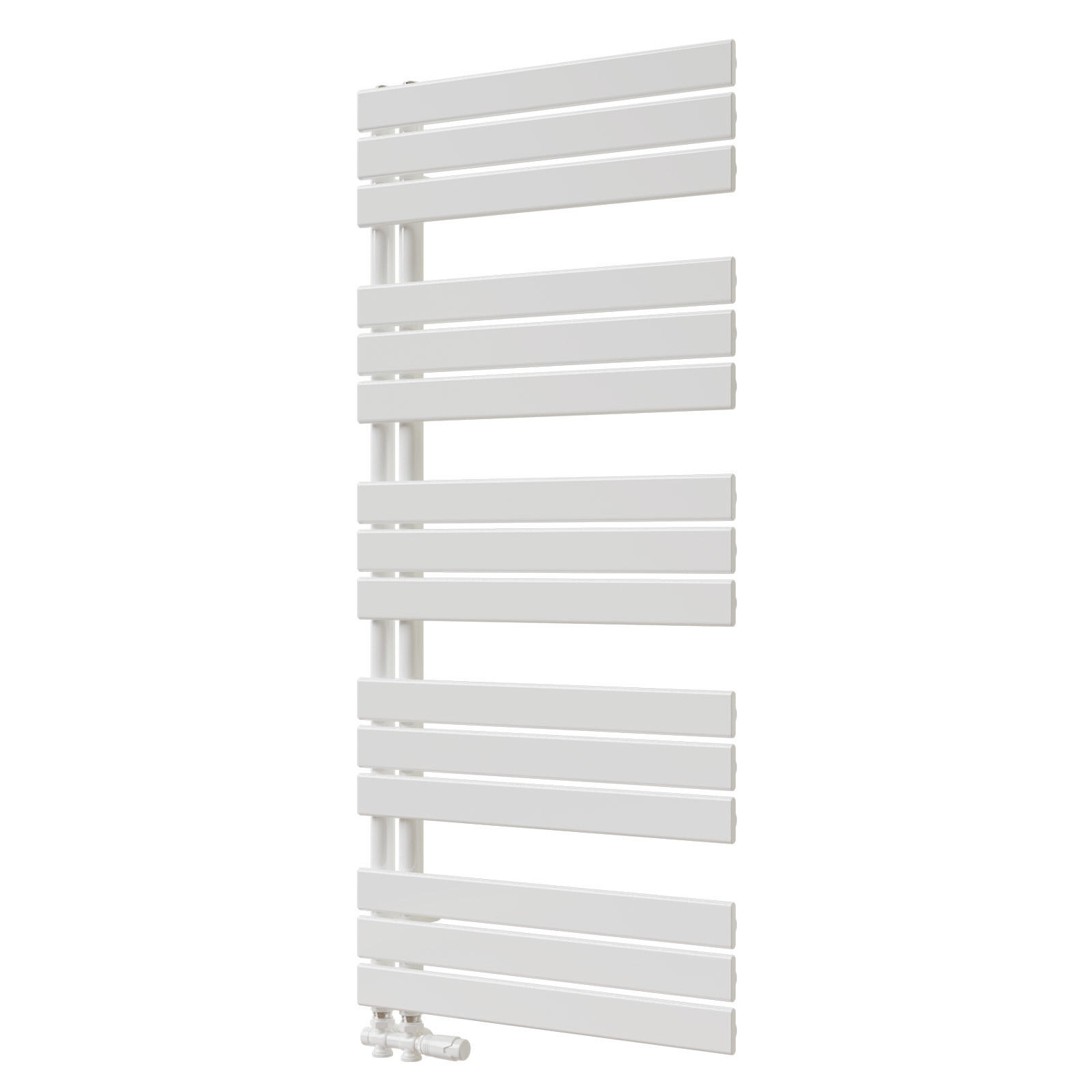 HEIZKÖRPER 132/60 cm Weiß aus Stahl 798 W Warmwasser mit Mittelanschluss G1/2" - Weiß, Metall (60/132/5.9cm) - S'AFIELINA