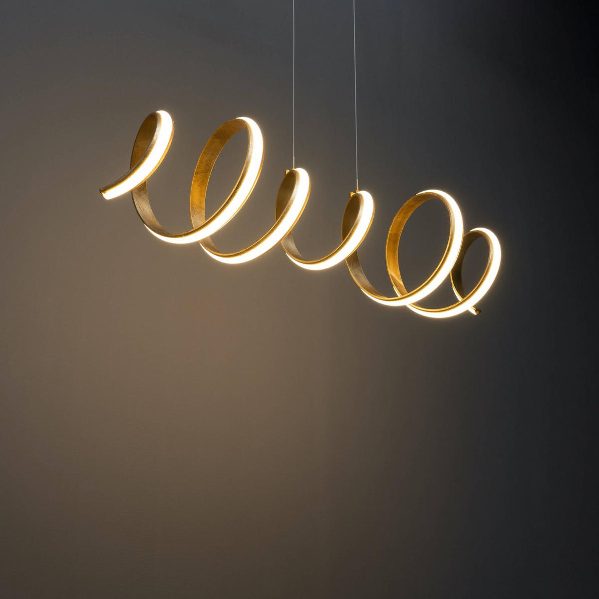 HÄNGELEUCHTE Millenium, Gold / Messing, 105cm - Goldfarben, Metall (120/28/28cm) - KOSILUM
