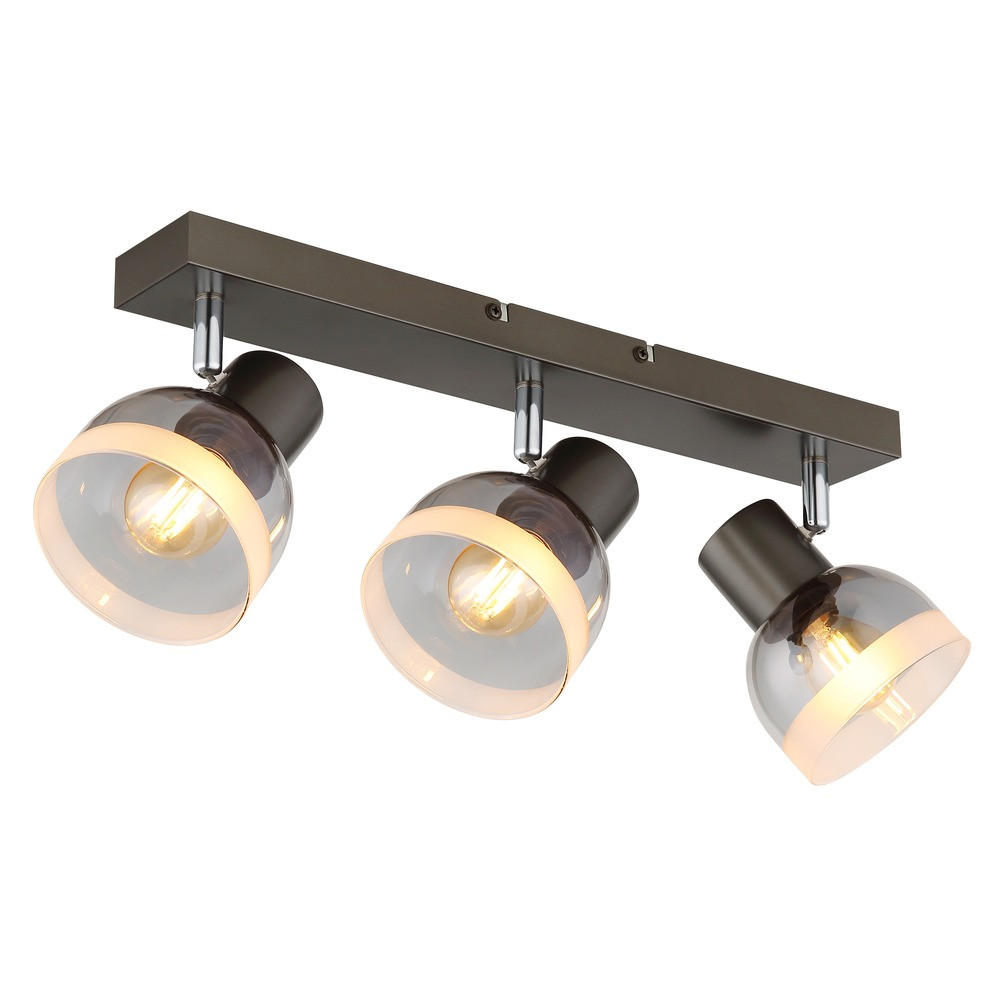 Globo Lighting Deckenleuchte Schwarz 10x14x41 cm