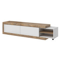 LOWBOARD SINFONIA 200x40x44 cm mit 2 Türen Eichefarben - Eichefarben, Holzwerkstoff (200/44/40cm) - MASSENO