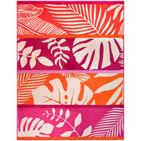 STRANDTUCH aus Veloursfrottee Jacquard Rosa 140x180 400g/m² - Carlina - Pink, Textil (140/180cm) - LE COMPTOIR DE LA PLAGE