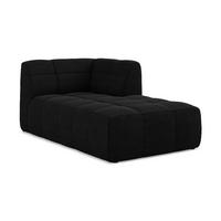 SOFAELEMENT Rechts Bouclé Stoff Schwarz - Schwarz, Holzwerkstoff/Kunststoff (101/77/175cm) - Makamii