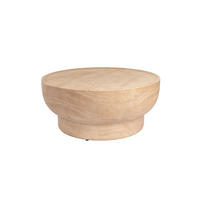 COUCHTISCH Noble Rund Beige - Beige, Stein (80/80/35cm) - Zuiver
