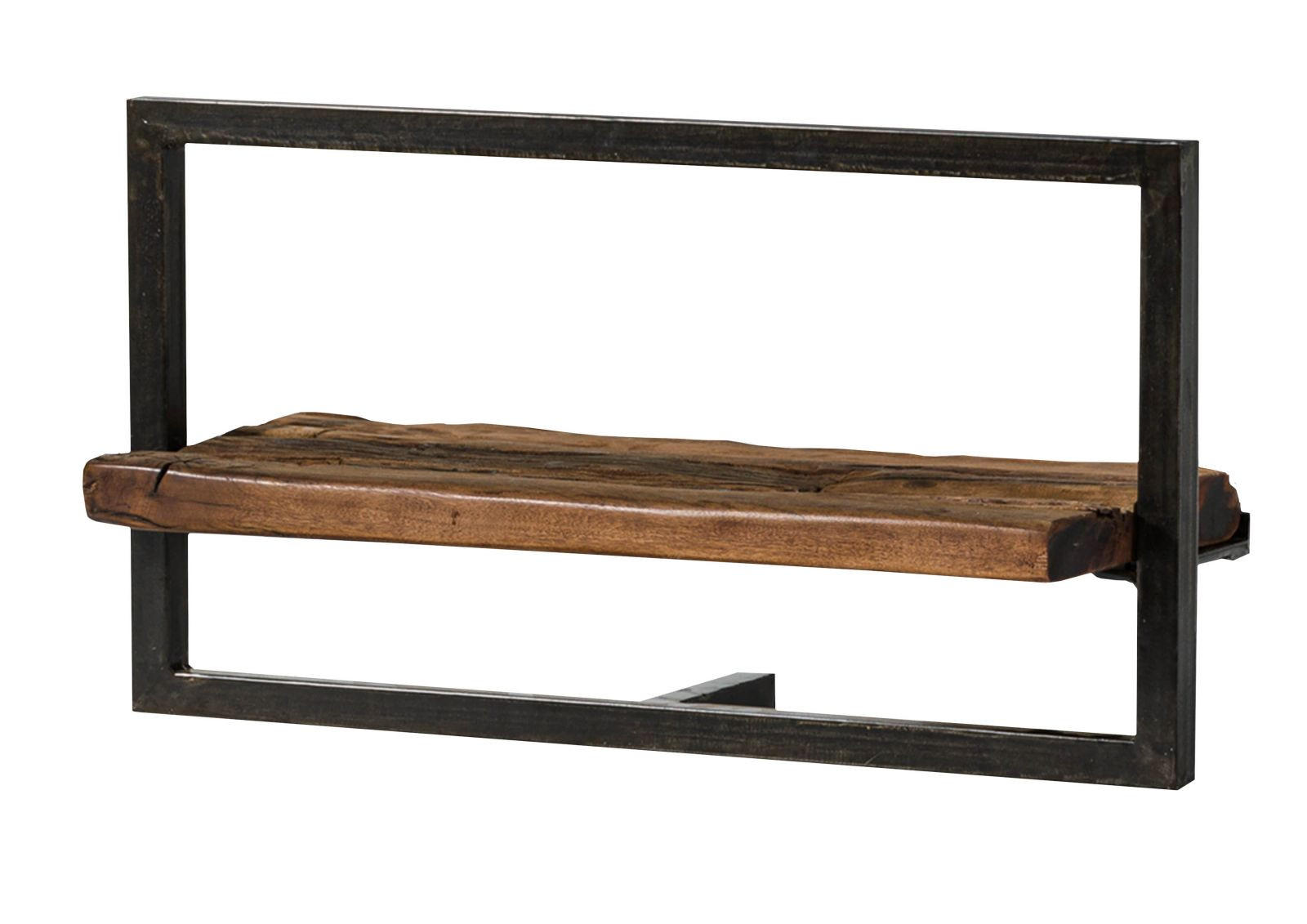 WANDREGAL Altholz 65x25x35 braun lackiert SEVILLA #08 - Braun, Holz (65/35/25cm) - Massivmoebel24
