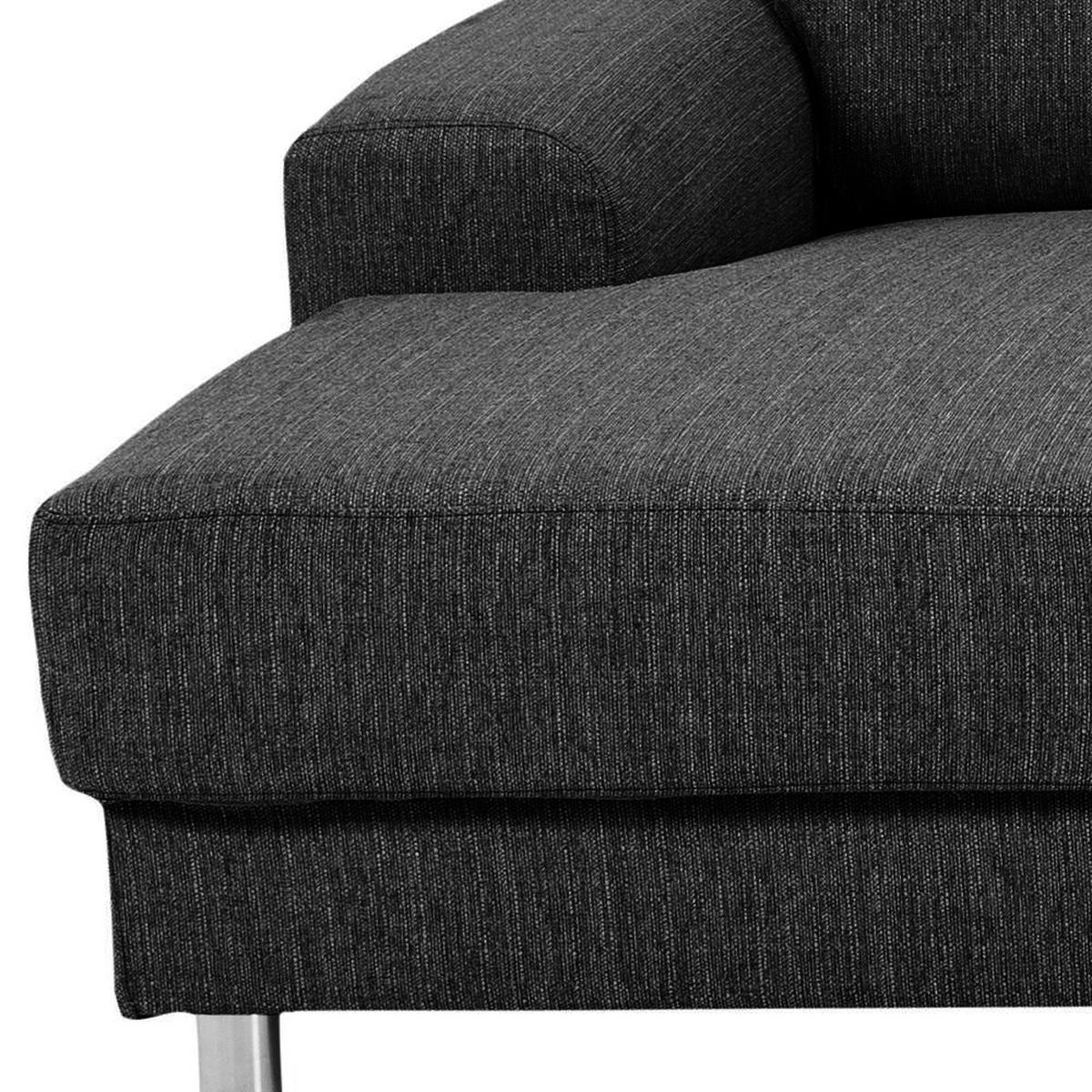 ECKSOFA anthrazitgrau - Grau, Textil (287/221cm) - ebuy24