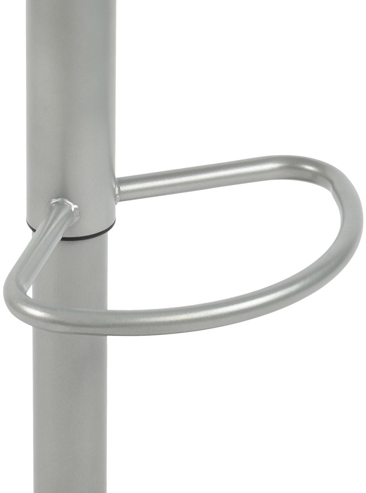 BARHOCKER Metall Silber - Silberfarben, Metall (38.5/58/38.5cm) - CLP