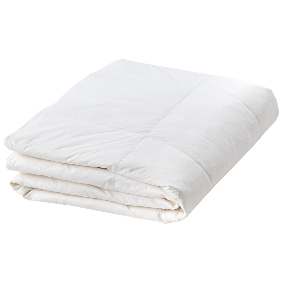 PŘIKRÝVKA Dvouvrstvá Kachní peří a Prachové peří 4sezónní 220/240 cm Serrato - bílá, textil (220/240cm) - Beliani