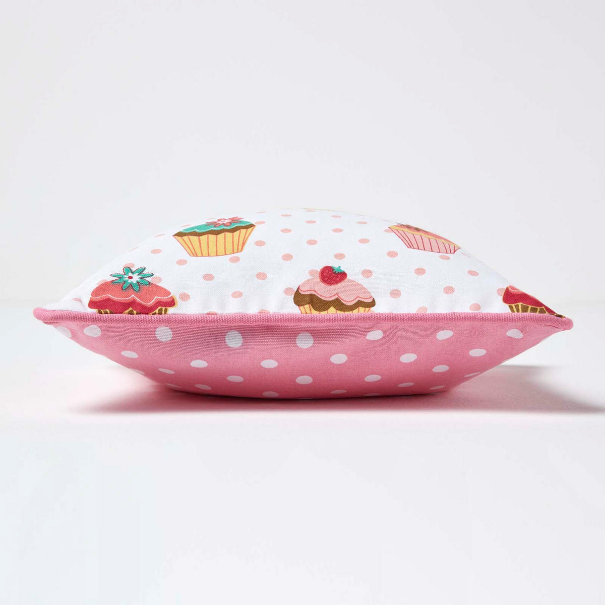KISSENHÜLLE Cupcakes 30/30 cm - Multicolor, Textil (30/30cm) - Homescapes