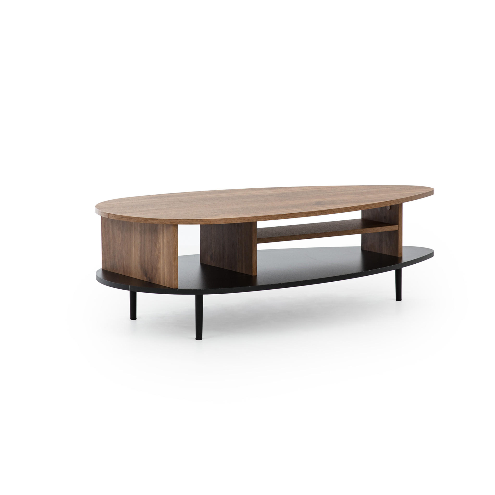 Beautysofa Couchtisch Eiche 120x37x60 cm