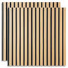 AKUSTIKPANEEL 60/60 cm 2 er-Set Natur - Hellbraun, Holz (60/60/3cm) - Homestyle4u