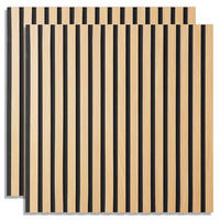 AKUSTIKPANEEL 60/60 cm 2 er-Set Natur - Hellbraun, Holz (60/60/3cm) - Homestyle4u