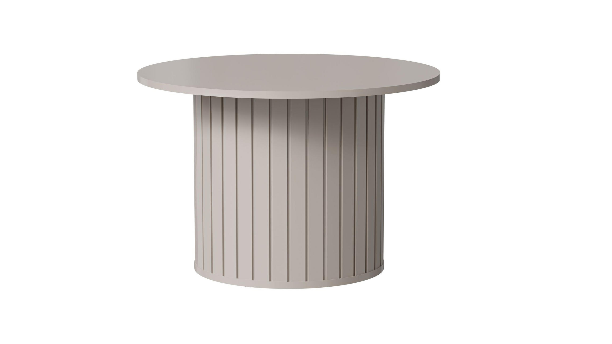 COUCHTISCH rund Cashmere 70x45 cm - Beige, Holzwerkstoff (70/70/45cm) - designimpex