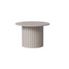 COUCHTISCH rund Cashmere 70x45 cm - Beige, Holzwerkstoff (70/70/45cm) - designimpex