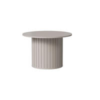 COUCHTISCH rund Cashmere 70x45 cm - Beige, Holzwerkstoff (70/70/45cm) - designimpex