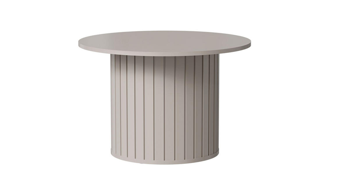 COUCHTISCH rund Cashmere 70x45 cm - Beige, Holzwerkstoff (70/70/45cm) - designimpex