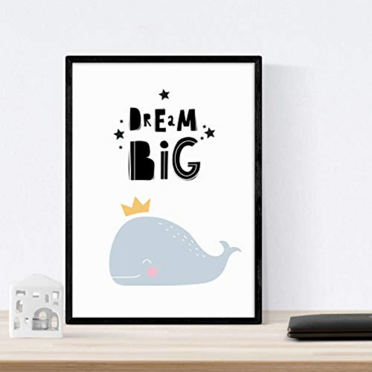 POSTER Set mit 4 Whale, Pinguin Dichtung und Eisbär Tieren A4 Rahmenlos - Klar, Papier (29.7/3cm) - Nacnic