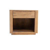 NACHTTISCH hängend aus Holz, natürlich - Braun, Holz (45/40/38cm) - Giga Meubel