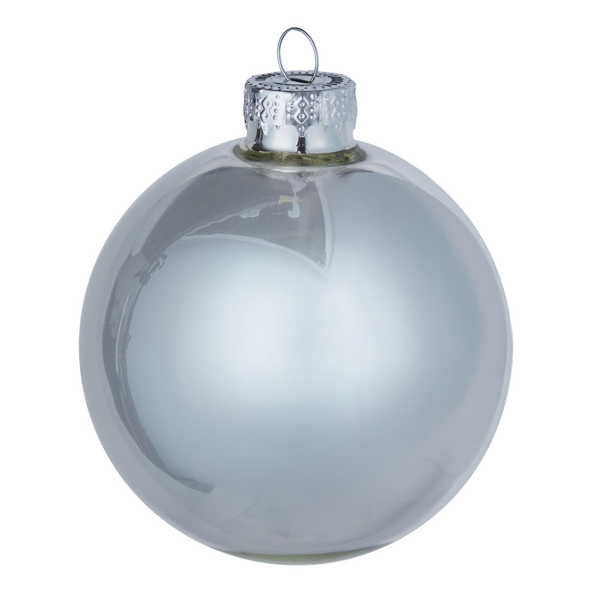 CHRISTBAUMKUGEL (6er-Set) Hang On Kugel Ø8cm - Silberfarben, Glas (8/8/8cm) - Butlers