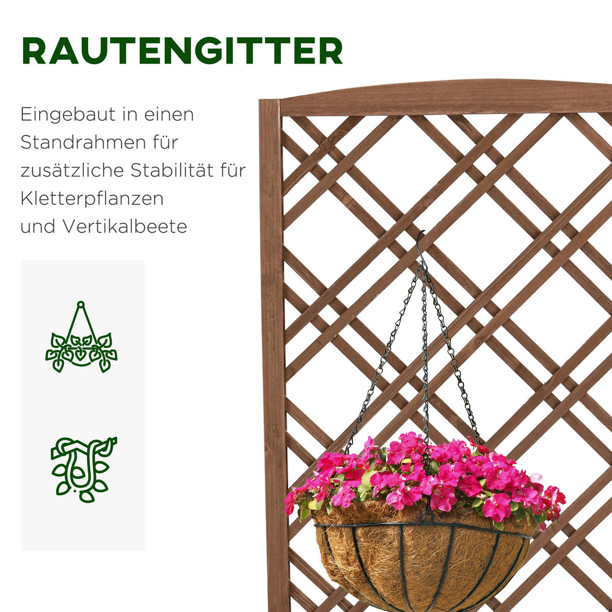 HOCHBEET, Tannenholz, Gelb - Gelb, Holz (30/122/60cm) - Outsunny