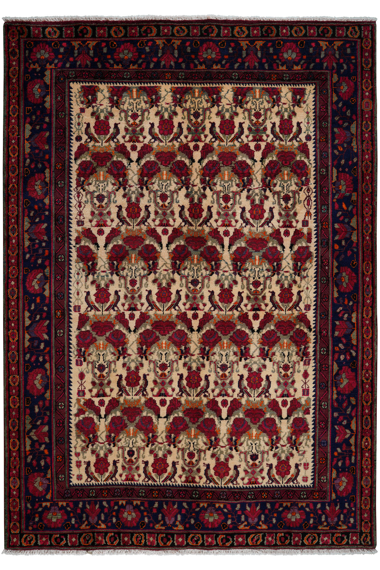 TEPPICH Afshar Beige 238/167 cm Schurwolle - Beige, Textil (167/238cm) - Looma