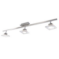 LED DECKENLEUCHTE KOVI Silber Stahl Acryl - Silberfarben, Metall (80/12.6/15cm)