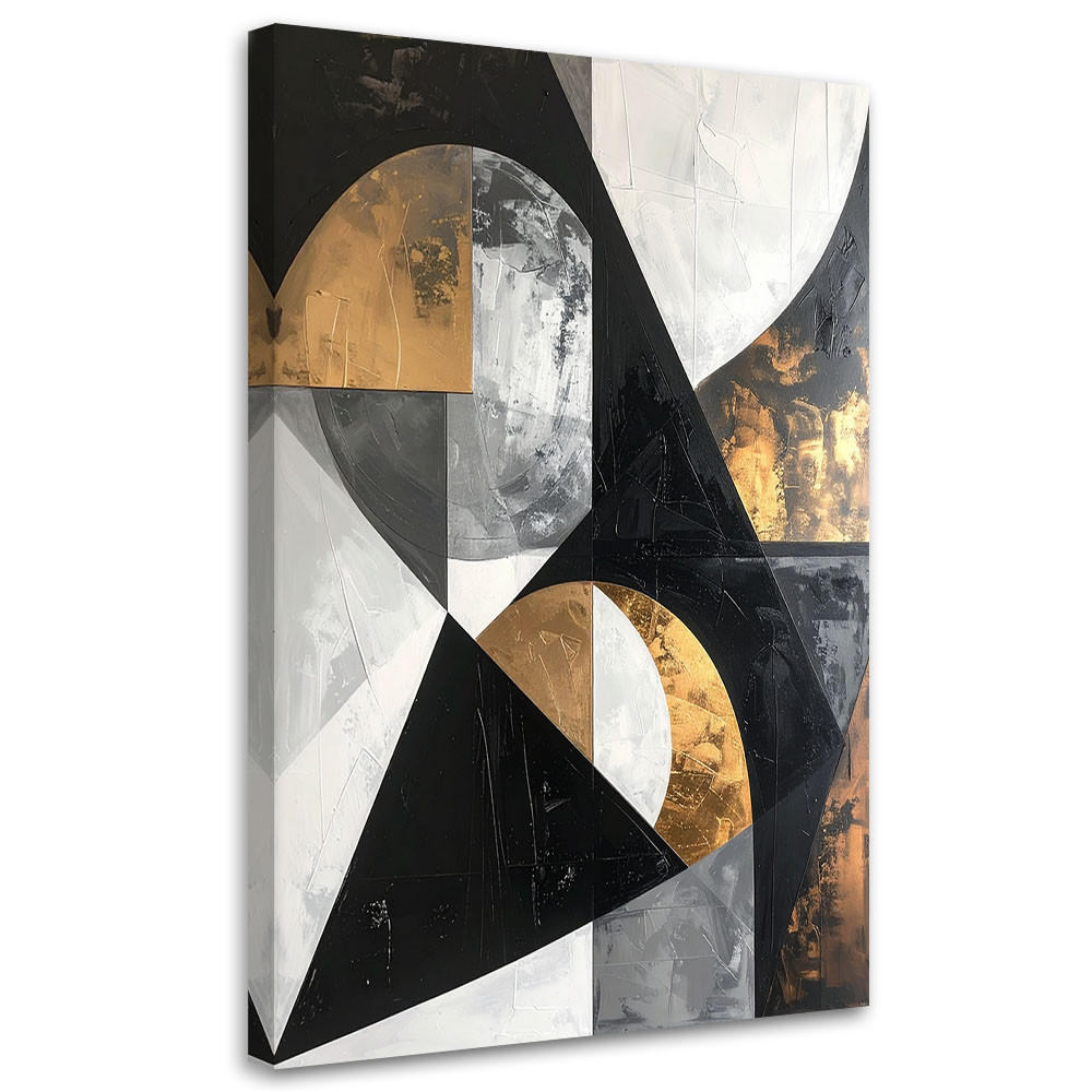 Feeby Leinwandbild Grau 70x100 cm