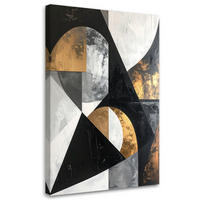 LEINWANDBILD 3D und geometrisch 40x60cm - Grau, Textil (40/60cm) - Feeby