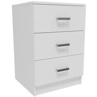 KOMMODE CR3-LOFT-3S Weiß 42/40,3/62,3 cm - Weiß, Holzwerkstoff (42/62.3/40.3cm)